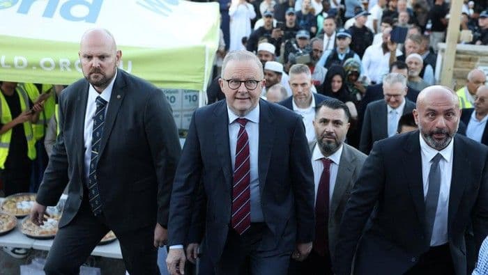 PM Anthony Albanese Kunjungi Masjid Lakemba Rayakan Idulfitri Bersama Warga